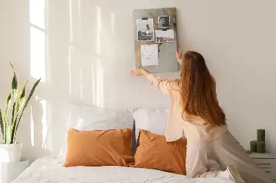 Tablica korkowa z motywem marmuru z połyskiem