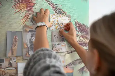 Kolorowa tablica korkowa Egzotyczna palma