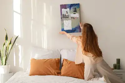 Kolorowa tablica korkowa Abstrakcja z tuszu
