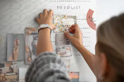 Kolorowa tablica korkowa Plan na dziś