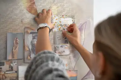 Tablica korkowa z nadrukiem Roślinna akwarela