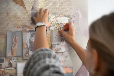 Tablica korkowa z nadrukiem Roślinna akwarela