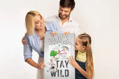 Tablica korkowa z nadrukiem Górski motyw Stay Wild