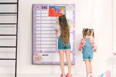 Tablica korkowa do organizacji dnia