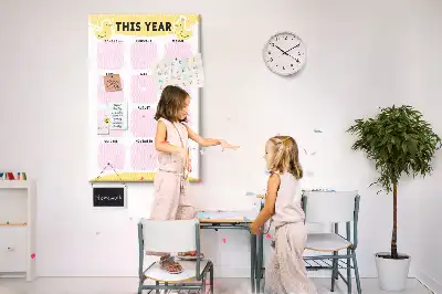 Tablica korkowa Roczny kalendarz