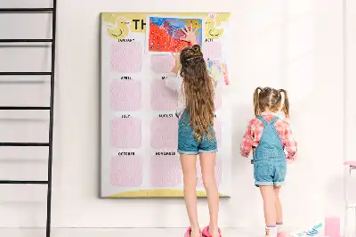 Tablica korkowa Roczny kalendarz