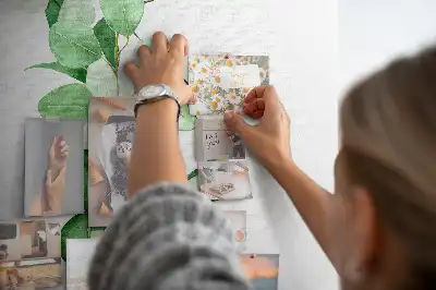 Tablica korkowa Gałązka z listkami