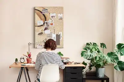 Tablica korkowa Wakacyjny piasek z podróży
