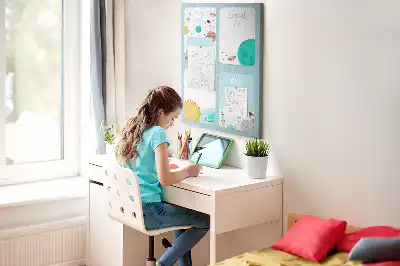 Tablica korkowa z motywem galaktyki