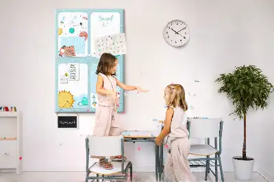 Tablica korkowa z motywem galaktyki