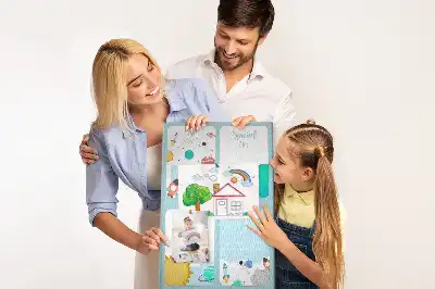 Tablica korkowa z motywem galaktyki