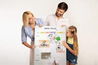 Tablica korkowa z nadrukiem Planer jedzenia