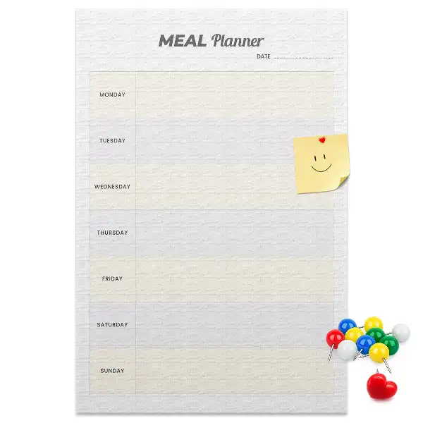 Tablica korkowa z nadrukiem Planowanie menu