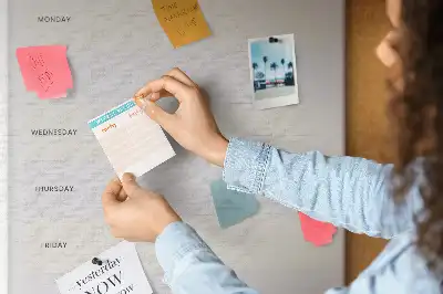 Tablica korkowa z nadrukiem Planowanie menu