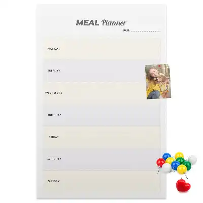 Tablica korkowa z nadrukiem Planowanie menu