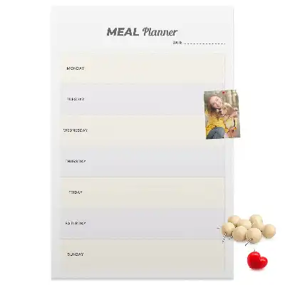 Tablica korkowa z nadrukiem Planowanie menu