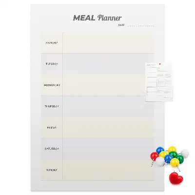 Tablica korkowa z nadrukiem Planowanie menu