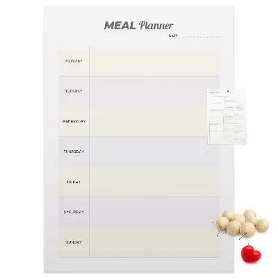 Tablica korkowa z nadrukiem Planowanie menu