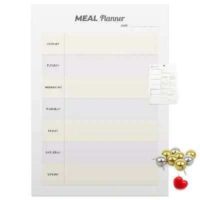 Tablica korkowa z nadrukiem Planowanie menu