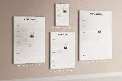 Tablica korkowa z nadrukiem Planowanie menu