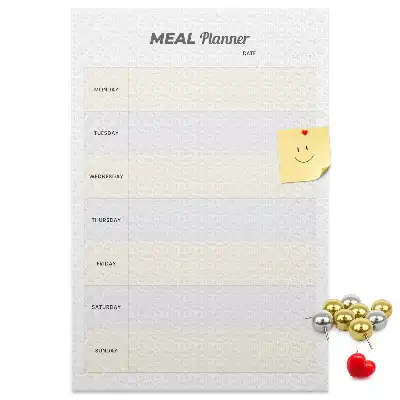 Tablica korkowa z nadrukiem Planowanie menu