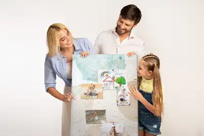 Tablica korkowa z nadrukiem Plamy w pastelach