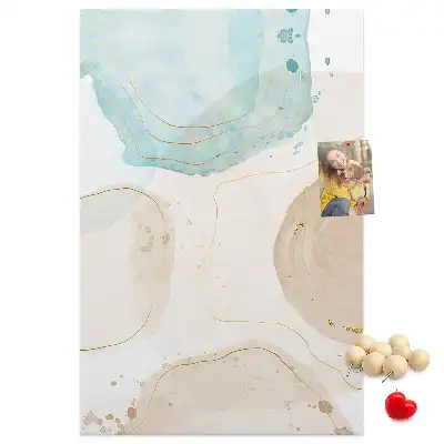 Tablica korkowa z nadrukiem Plamy w pastelach