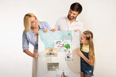 Tablica korkowa z nadrukiem Plamy w pastelach