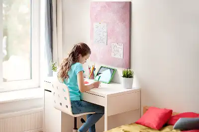 Tablica korkowa z nadrukiem Subtelne pióra