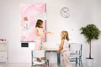 Tablica korkowa z nadrukiem Subtelne pióra
