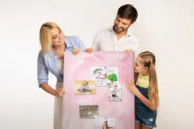 Tablica korkowa z nadrukiem Subtelne pióra
