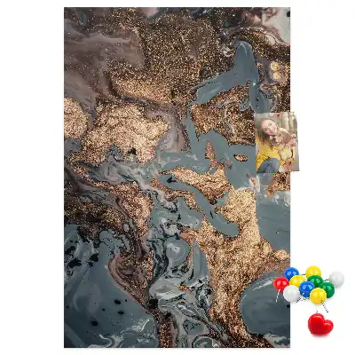 Tablica korkowa z nadrukiem Artystyczny marmur