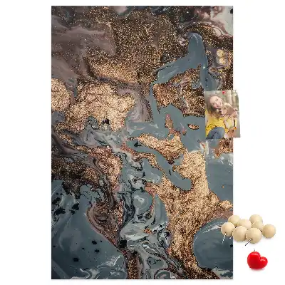 Tablica korkowa z nadrukiem Artystyczny marmur