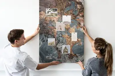 Tablica korkowa z nadrukiem Artystyczny marmur