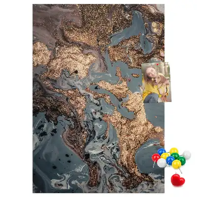 Tablica korkowa z nadrukiem Artystyczny marmur