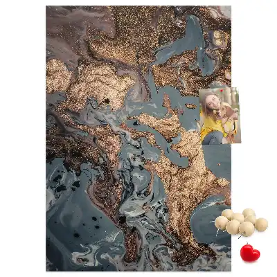 Tablica korkowa z nadrukiem Artystyczny marmur