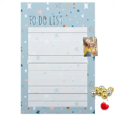 Tablica korkowa z nadrukiem Lista zadań (To-do)