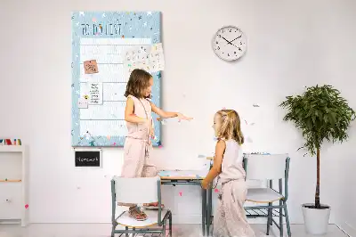 Tablica korkowa z nadrukiem Lista zadań (To-do)