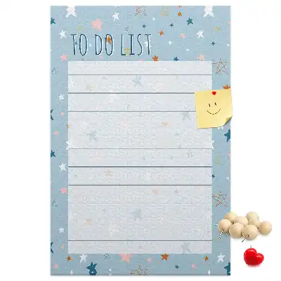 Tablica korkowa z nadrukiem Lista zadań (To-do)