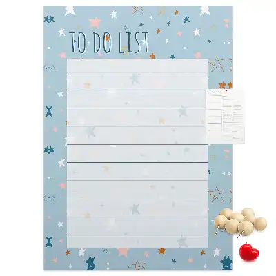 Tablica korkowa z nadrukiem Lista zadań (To-do)