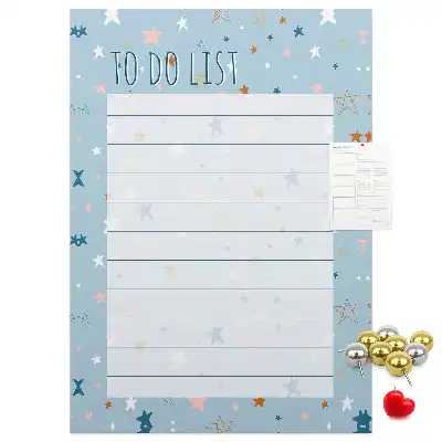 Tablica korkowa z nadrukiem Lista zadań (To-do)
