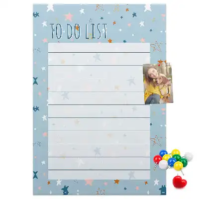 Tablica korkowa z nadrukiem Lista zadań (To-do)