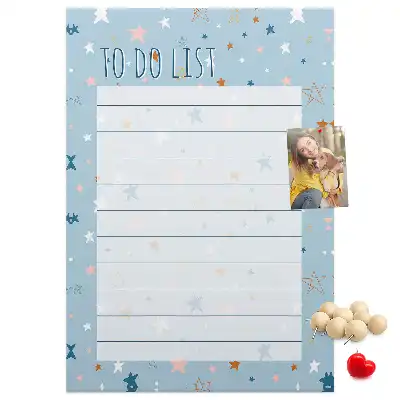 Tablica korkowa z nadrukiem Lista zadań (To-do)