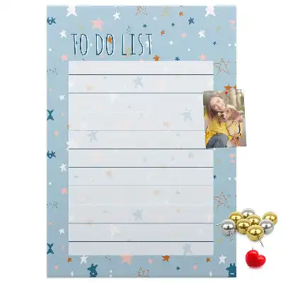 Tablica korkowa z nadrukiem Lista zadań (To-do)
