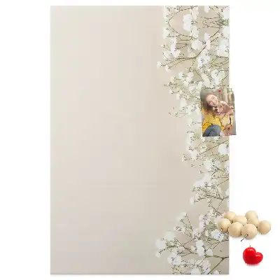 Tablica korkowa Subtelne kwiaty