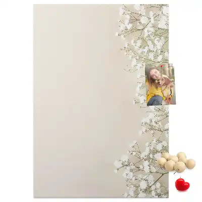 Tablica korkowa Subtelne kwiaty
