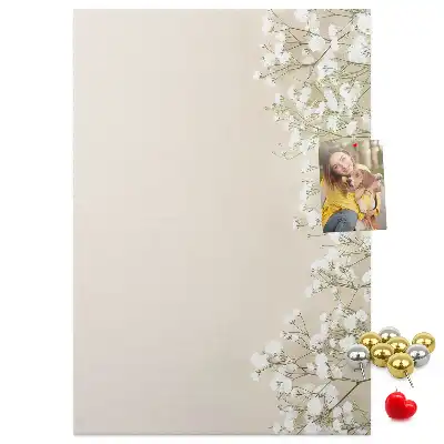 Tablica korkowa Subtelne kwiaty