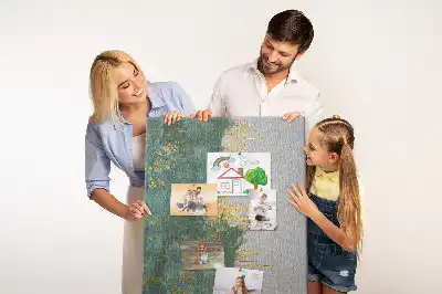 Tablica korkowa z ozdobnym wzorem