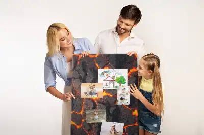 Tablica korkowa Lawa z wulkanu