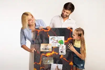 Tablica korkowa Lawa z wulkanu